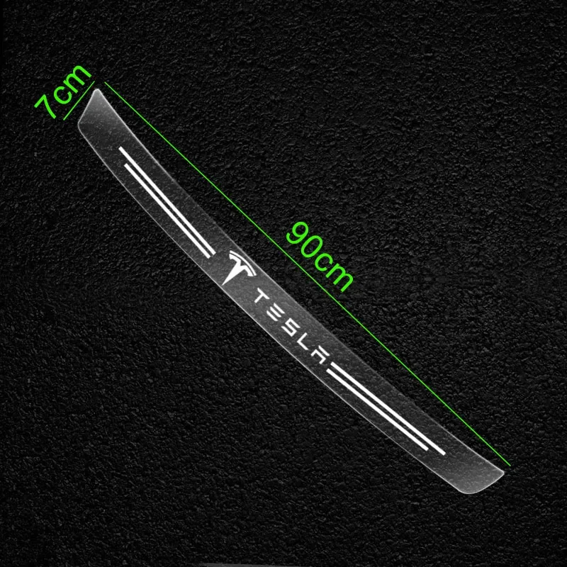 1Pcs Transparent Car Trunk Badge Protective 3D Sticker For Tesla Model 3 Model X S TM3 TMX TMS 2016-2020 Decals Car Accessories