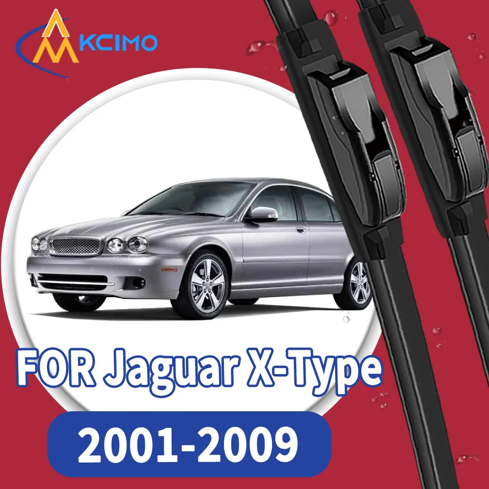 

High Quality 2pcs Windscreen Black Car Rain Brush Front Windshield Auto Wipers Perfect Fit for Jaguar X-Type X400 2001-2009