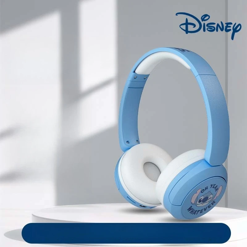 미니소의 새로운 국경 간 디즈니 귀여운 만화 Stilt 헤드 장착형 Bluetooth 귀여운 스테레오 헤드폰