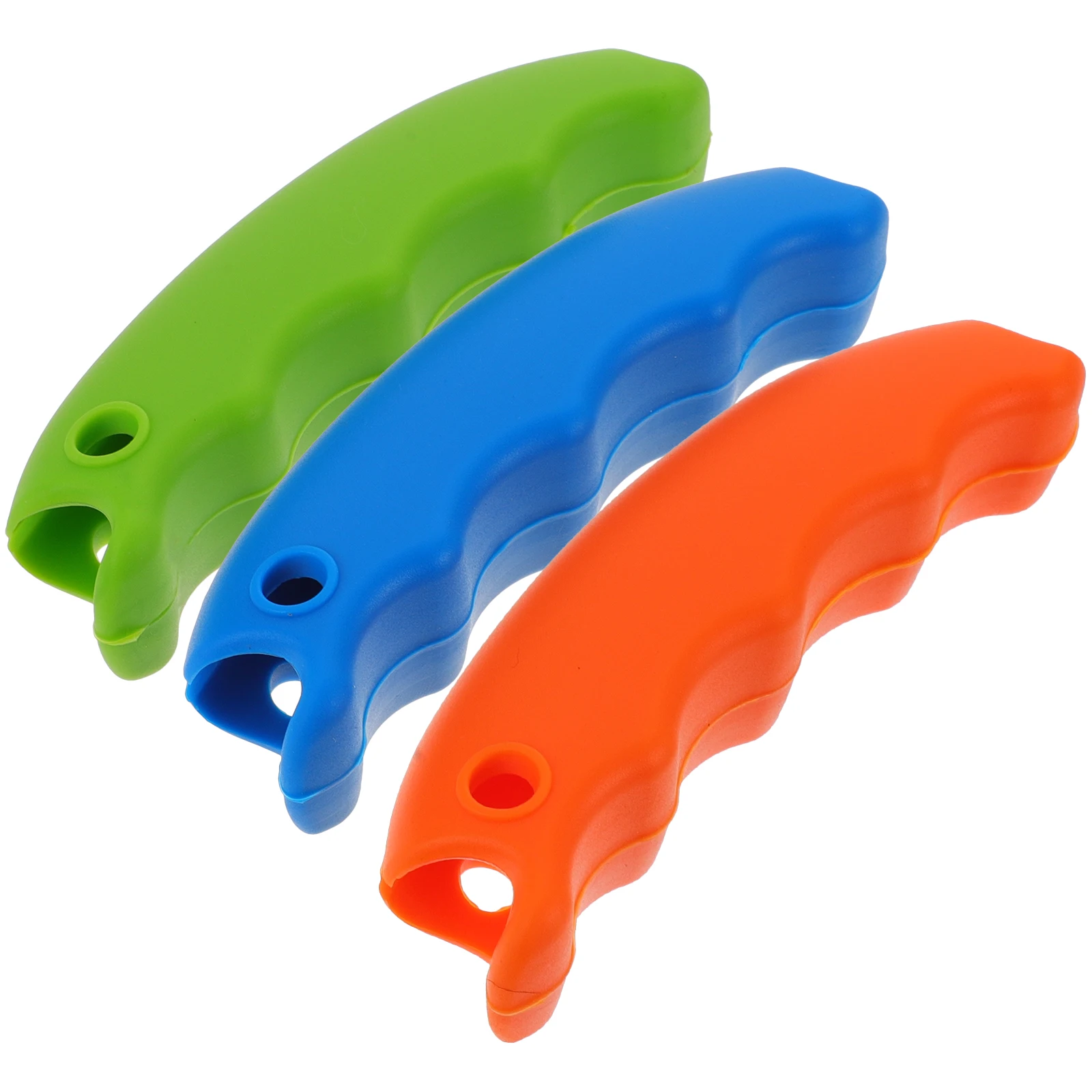 

3 Pcs Silicone Extractor Portable Bag Handle Carrier Grocery Sports Family Use Gifting Office Raffle Shopping