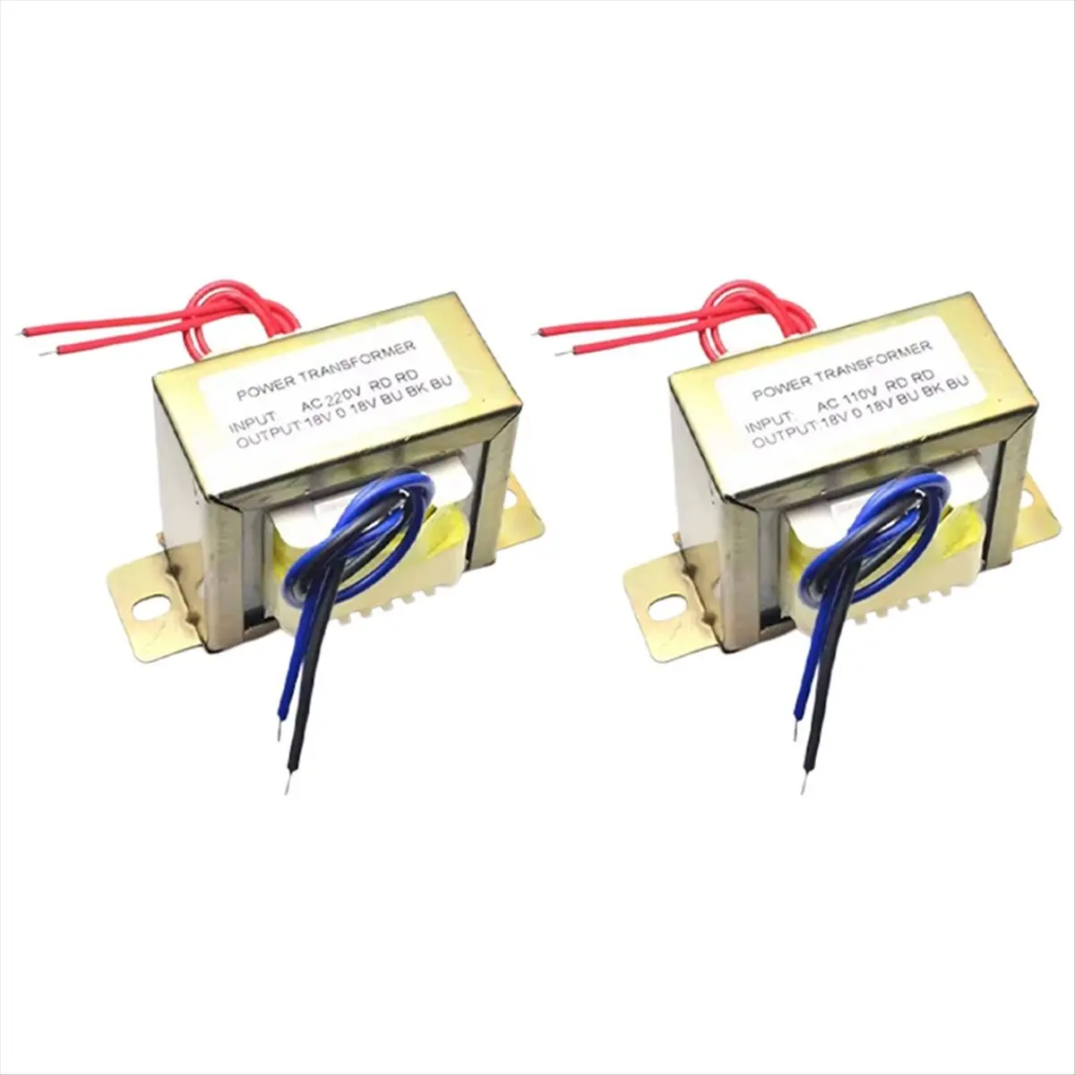 A49T Power Transformer Dual AC 18V 50W EI Transformer 110V in Optional for Preamplifier 2.1 Amplifier Tone Board A