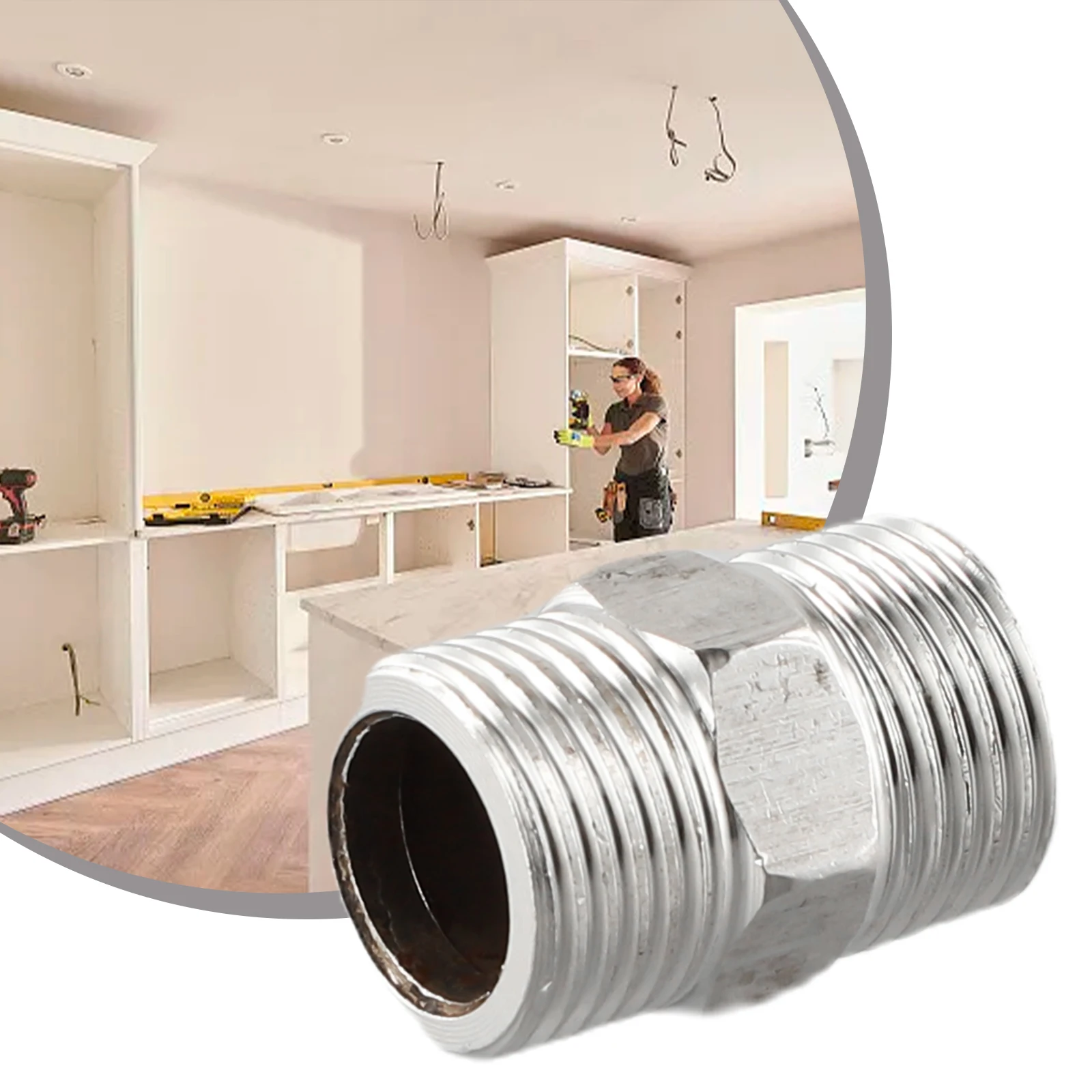 Tubo di prolunga tubo doccia cucina acciaio inossidabile accessori da bagno da 1/2 pollice RVs estendere più a lungo il miglioramento della casa