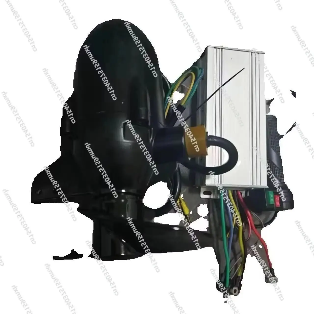 Electric Outboard Motor 800W-1200W Underwater Propeller 12V-72V Durable Rubber Kayak Propeller for Boat Anti-Seawater