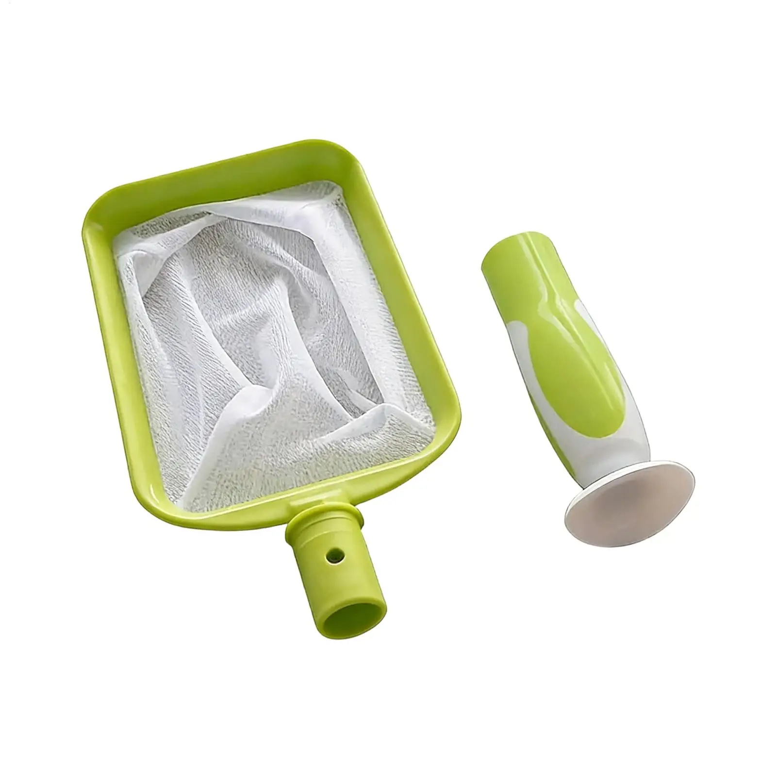 Red de malla fina para piscinas con mango desmontable, herramienta esencial para piscinas, spas y estanques, recogedor duradero de hojas y residuos para jardín.