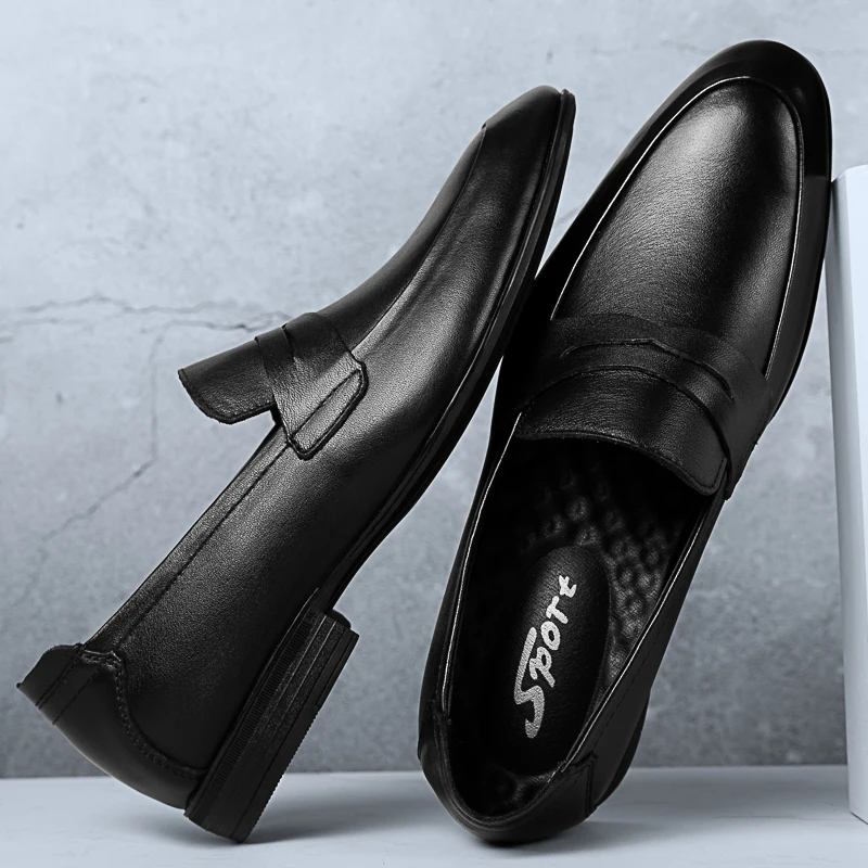 Italiaanse Luxe Merk Mode Heren Vrijetijdsschoenen Loafer Schoenen Heren Echt Lederen Slip-On Formele Schoenen Mocassins Handgemaakte Man Schoenen