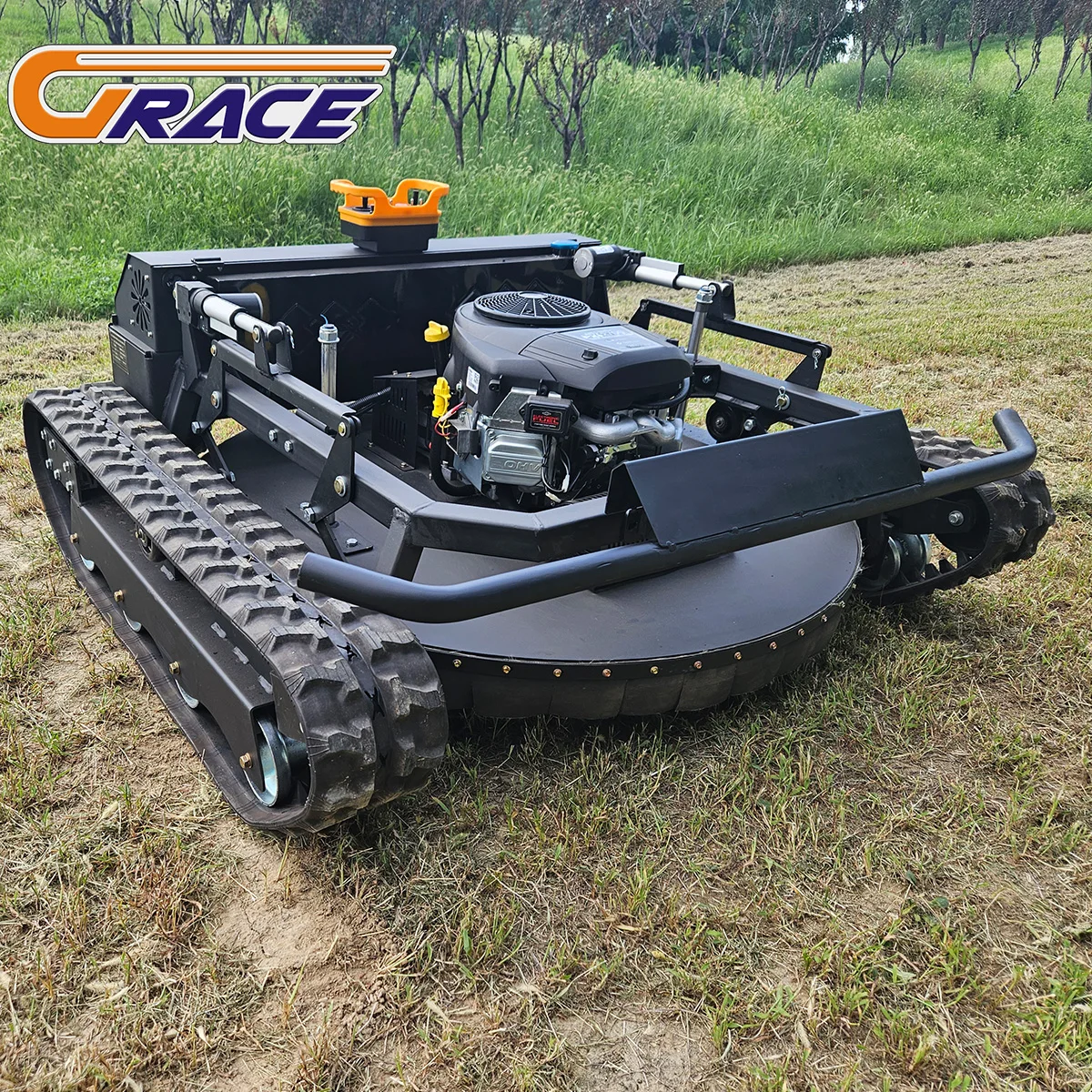 2025 جزازة العشب المجنزرة المبتكرة لجميع التضاريس ومنفاخ الثلج، جهاز تحكم عن بعد ذاتي الدفع للتشغيل بدون جهد #3