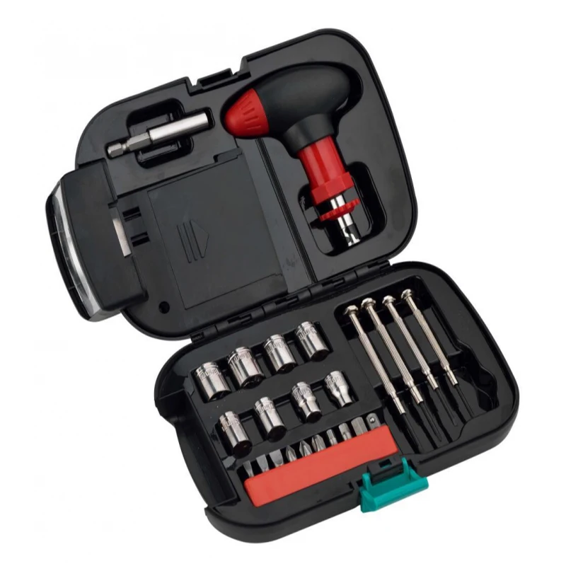 

Hardware tool repair tool box with light 24 bits, post, socket set