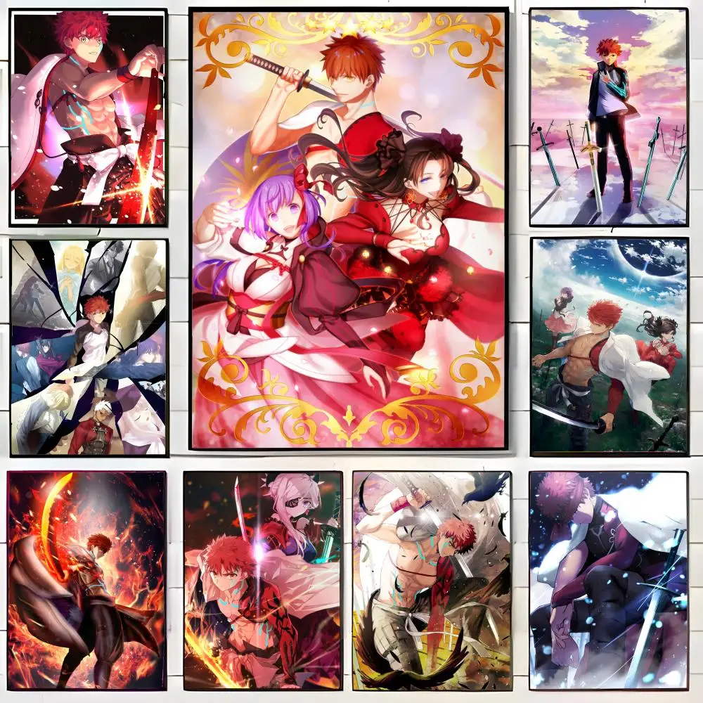Affiche murale Fate E_emiya Shirou_ou, impression artistique, peinture murale décorative, décoration de la maison, cadeau sans cadre