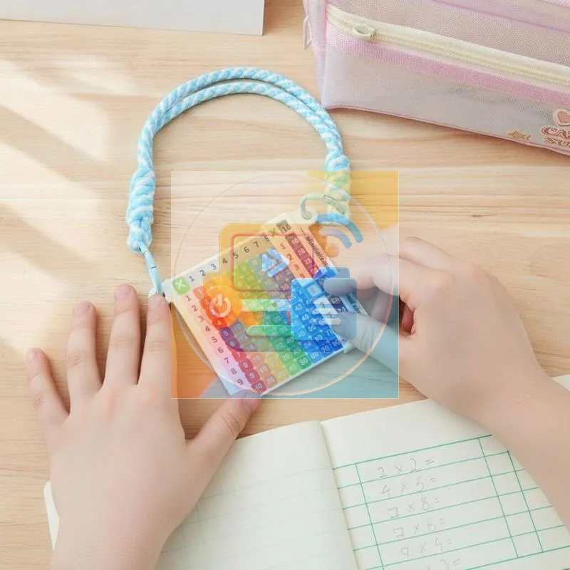 Portable Multiplication Table Quick Search Card Math Enlightenment Reference Keychain, Educational Stationery for Multiplicatio