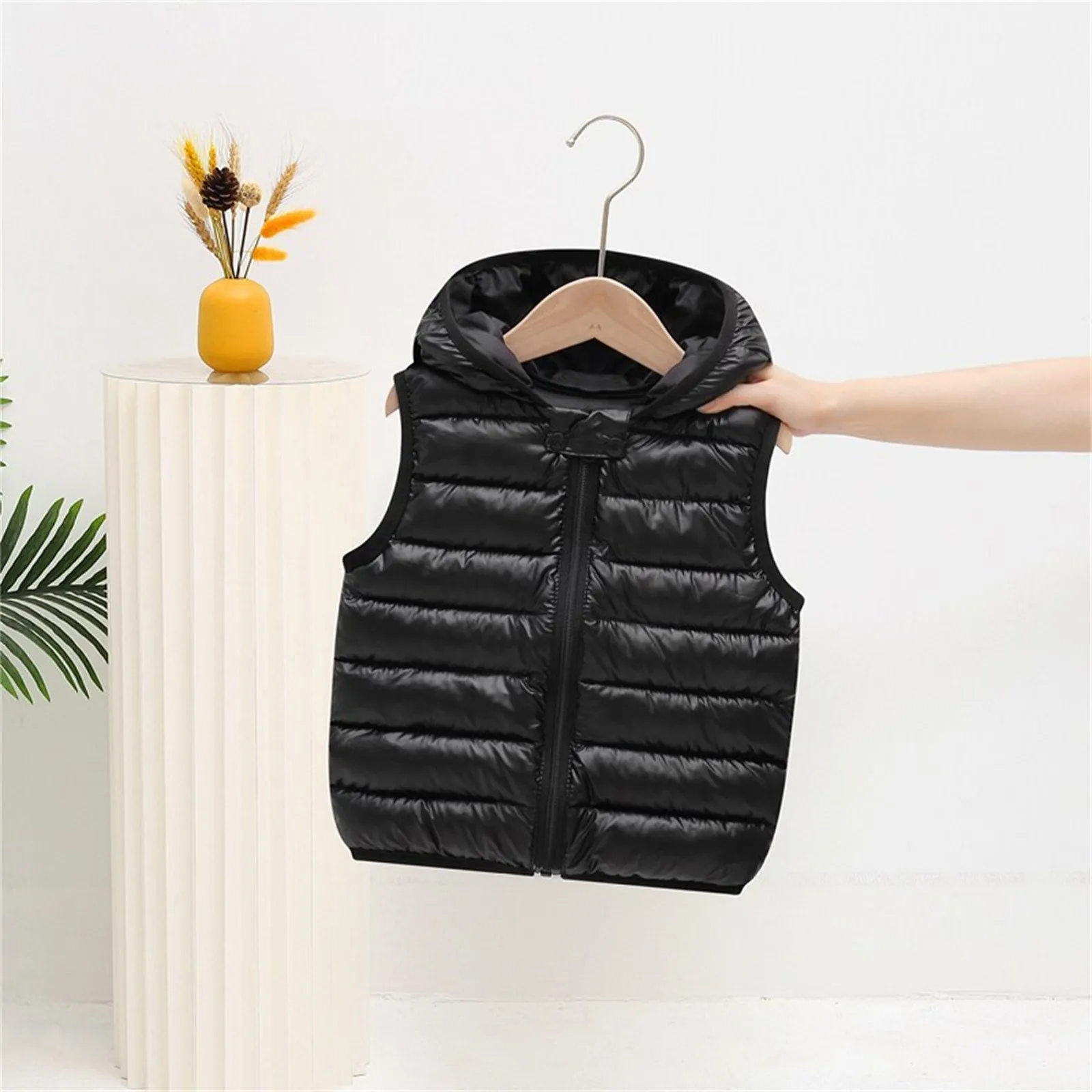 Children Kids Toddler Infant Baby Boys Girls Sleeveless Winter Solid Coats Ears Joint Baby Coat Winter Jackets for Little Boys