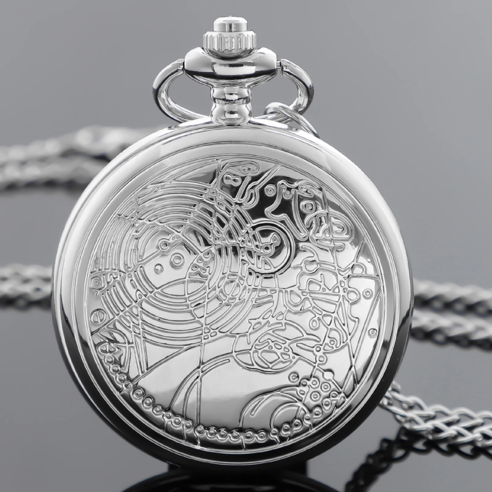 레트로 클래식 닥터 테마 쿼츠 아날로그 주머니 시계 남성 여성 풀 헌터 골동품 클래식 시계 Fob 체인 Dropshipping