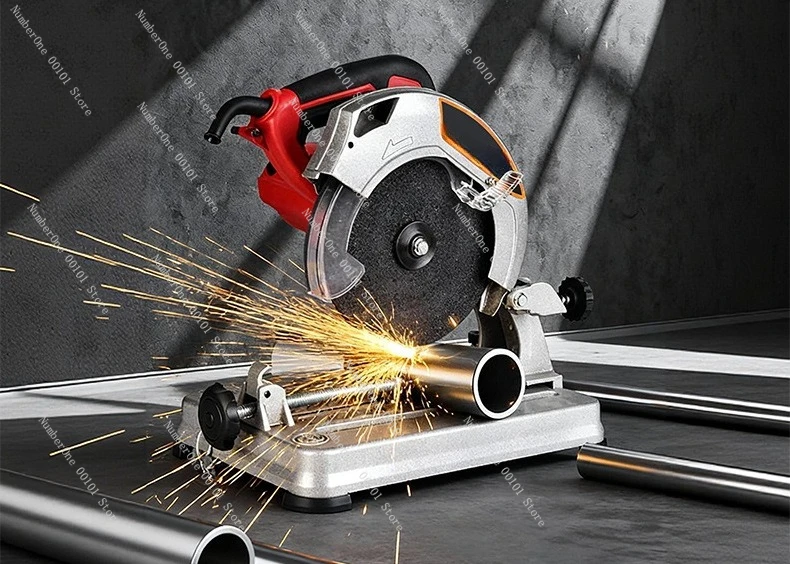 

Cutting machine sawing firewood 220V desktop small high-power multi-functional wood metal steel aluminum profile guide