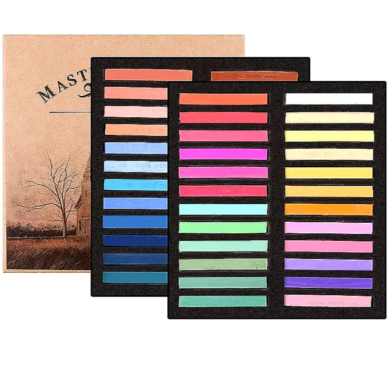 12/24/36/48 Colors Soft Pastel Masters Colored Crayon Chalk Drawing Coloring Art Supplies