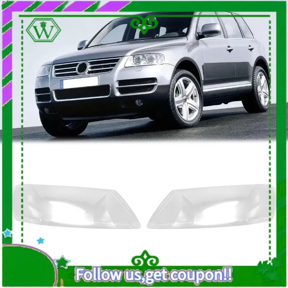 

AC34-For Touareg 2003 2004 2005 2006 Headlight Shell Lamp Shade Transparent Lens Cover Headlight Cover