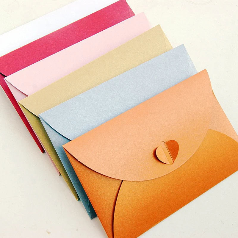 30pcs/lot Vintage Iridescent Paper Envelopes for Letters Mailers Set Kraft Letter Envelope for Wedding Invitation Gift Postcards