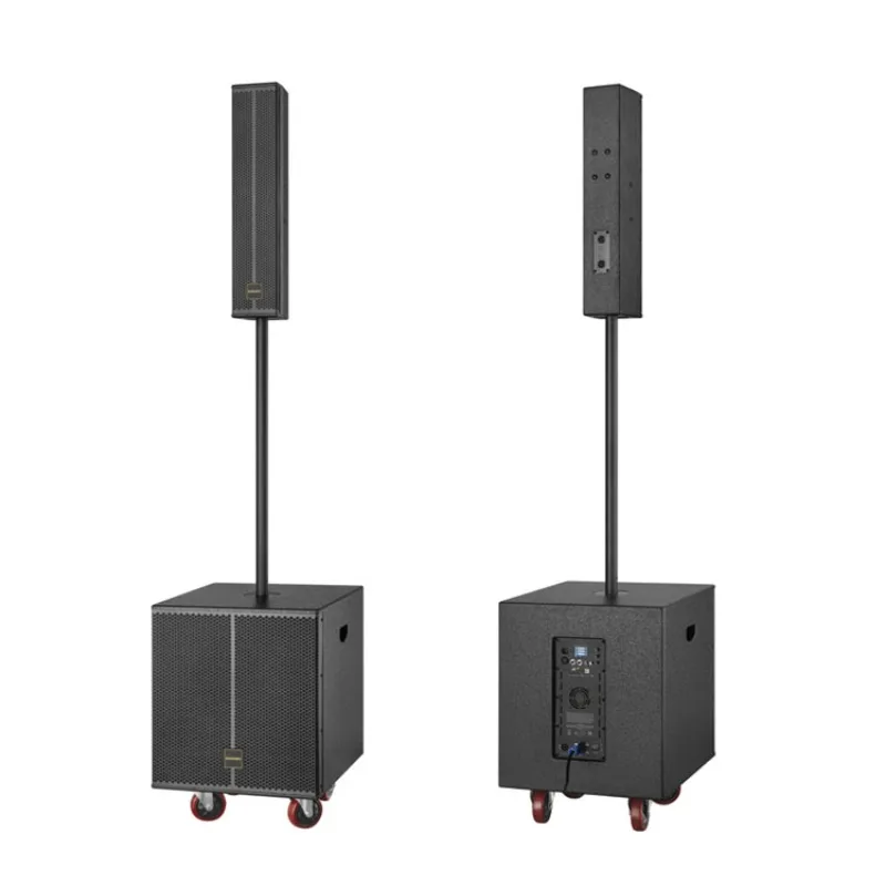 4 * 4.5 inch linear speaker active system column array speaker for multi-function room