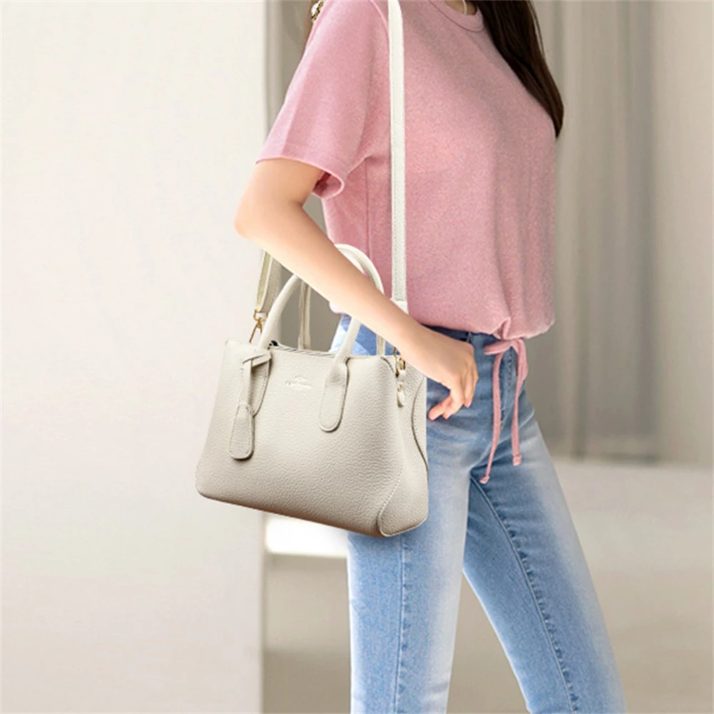 New Tassel Design Women Messenger Bags Luxury Multifunctional High Quality Leather Ladies Handbag Solid Color Women Shoulder Bag