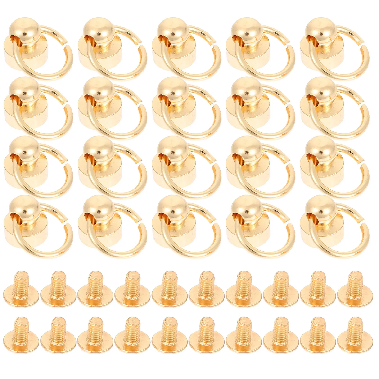 

20 комплектов заклепок для чехлов для телефонов, прочные износостойкие винты для рукоделия, крепления для цепочек сумок, для изготовления кошельков