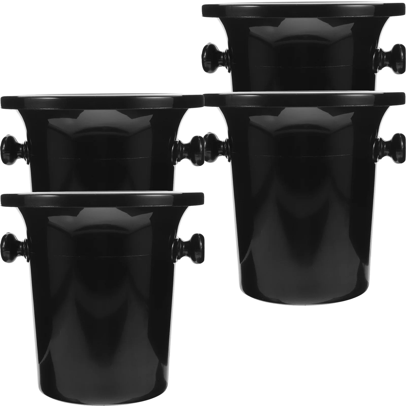 

4 Pcs Spit Barrel Tasting Accessories Spittoons Juices Cocktail Buckets Double Ears Plastic Fruit