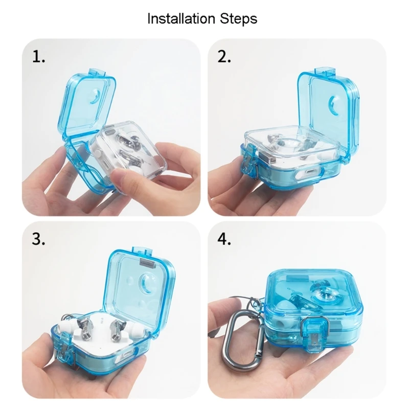 PC transparente Schutzhülle für nichts Ohr (2) kabellose Kopfhörer schutzhülle Abdeckung Hülle Gehäuse Anti-Staub-Hülle