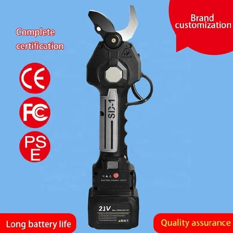 Electric Scissor 21V Coarse Branch Cordless Lithium Battery Pruning Shears Electric Pruning Shears
