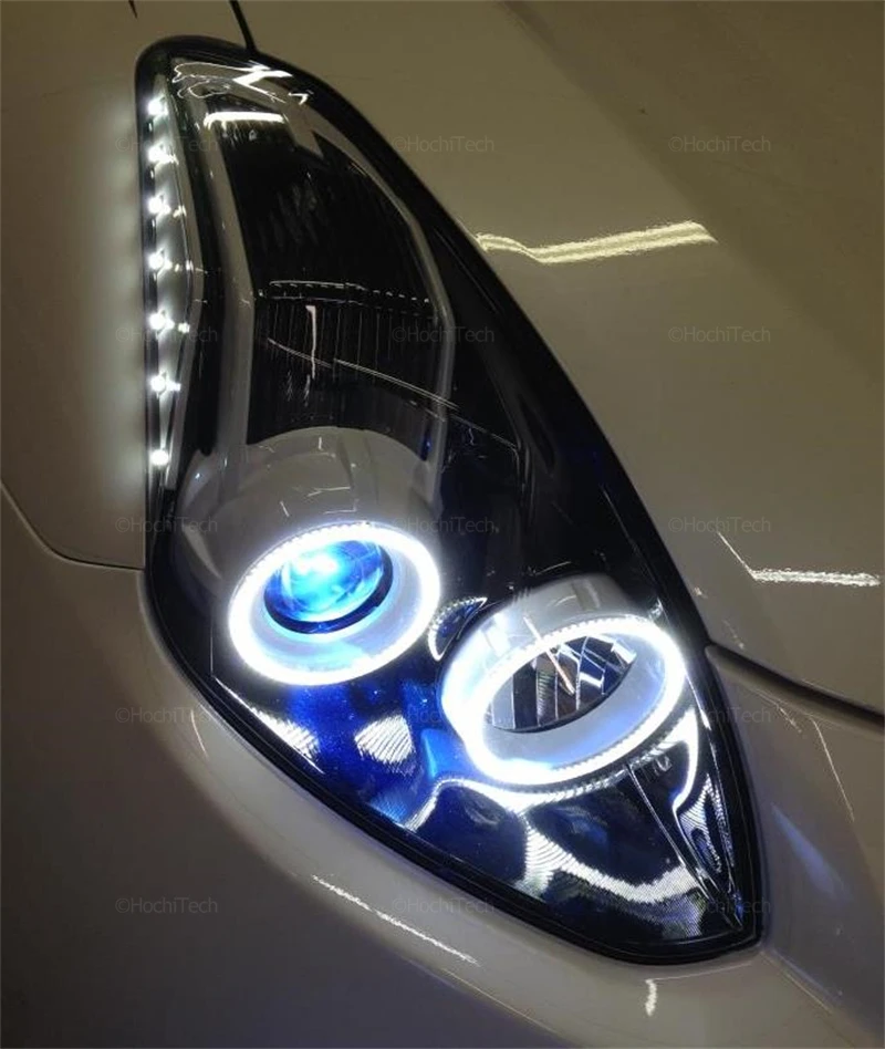 Cotton LED Angel Eyes Kit Ring Headlight Lamps For Nissan Altima Coupe 2010-2013 Ultra Bright Refit Day Light turn signal