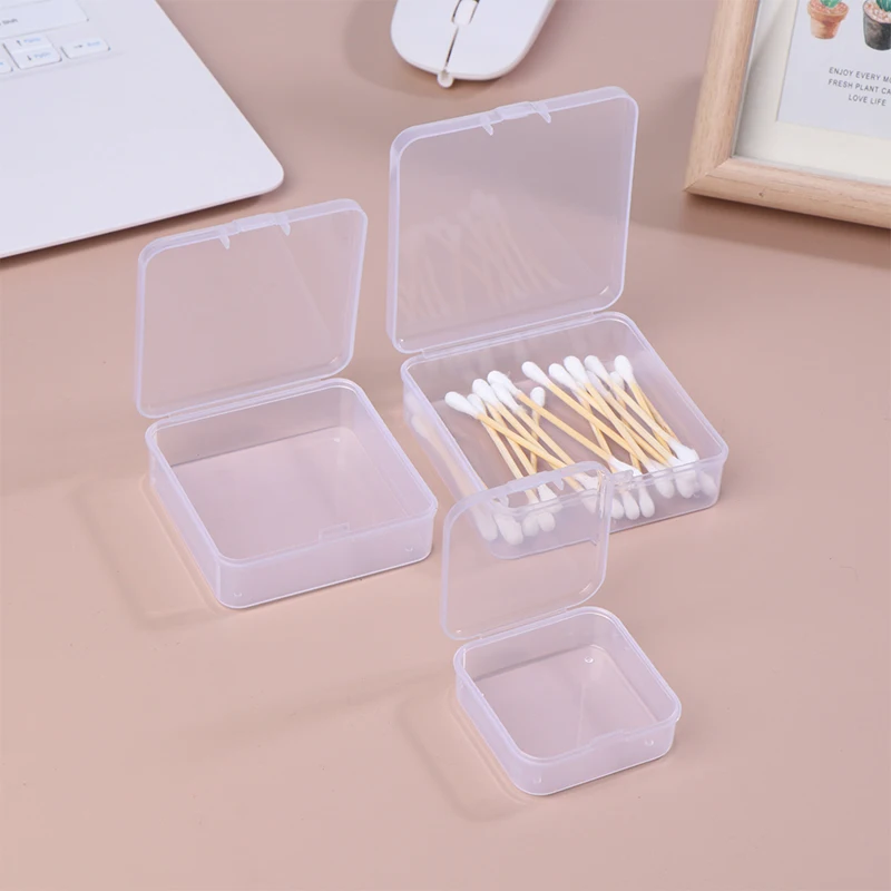 1PCS Dental Floss Holder Plastic Cotton Swabs Box Jewelry Case Portable Travel Medicine Box Makeup Tools