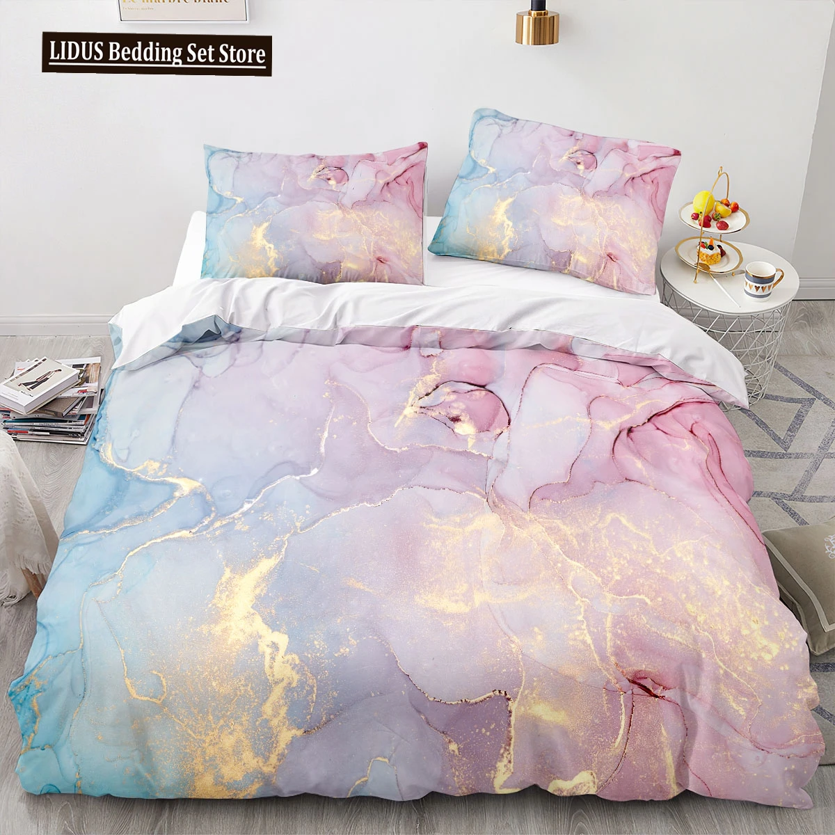 

Textured Duvet Cover 3D Large Print Double Size Quilt Cover Bedding Set Single Set For Teens Adults Microfiber Single Double Qui