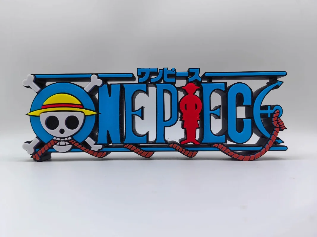 Anime One Piece 3D Logo Stand Doll Signboard for ONEPICEC Action Figure Model Doll Display Prop Cosplay Exhibition Toy Gift