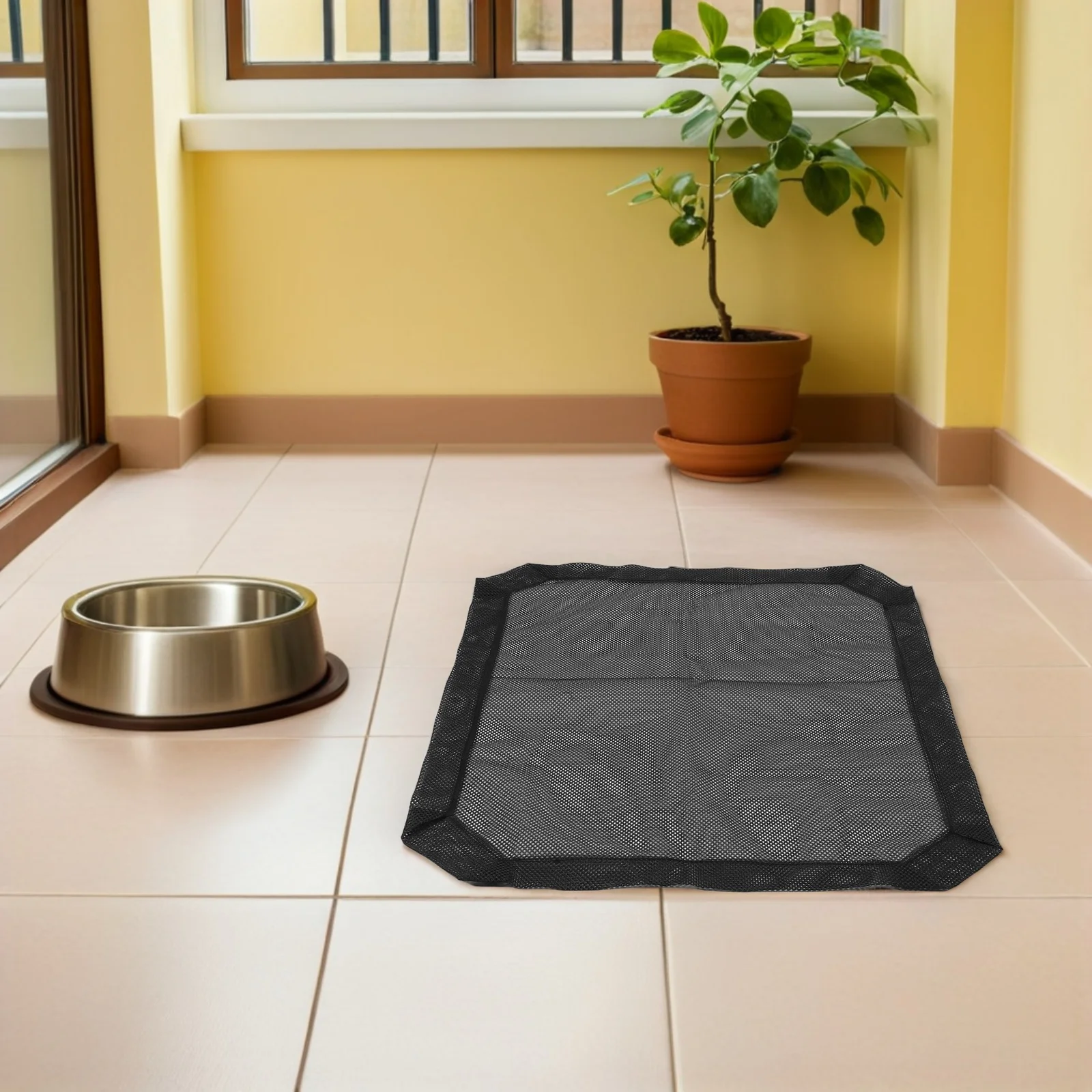 

87x69cm Stable Support Pet Bed Mesh Cover Elevated Dog Cat Bed Replacement Cover Breathable Portable All Year Round