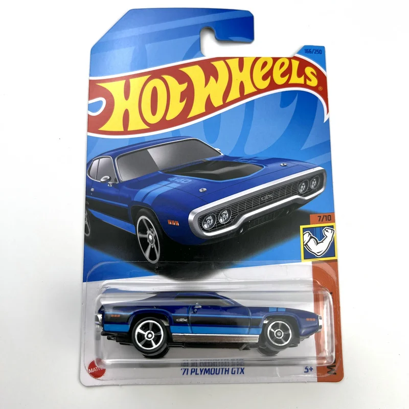 2023-166 Hot Wheels Cars 71 PLYMOUTH GTX 1/64 Metal Die-cast Model Toy Vehicles