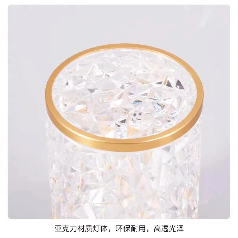 Lampu meja pengisi daya Ripple, lampu tidur, lampu suasana tidur di samping tempat tidur kamar tidur, lampu suasana romantis untuk pasangan