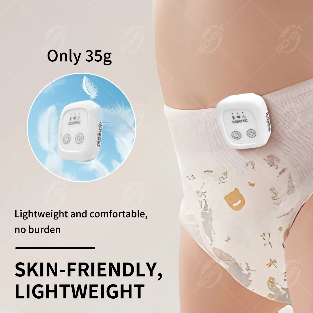 

Baby Breathing Movement Monitor, Alarm for No Motion & Prone Position, Clip-On Abdominal Sensor for Parents’ Peace