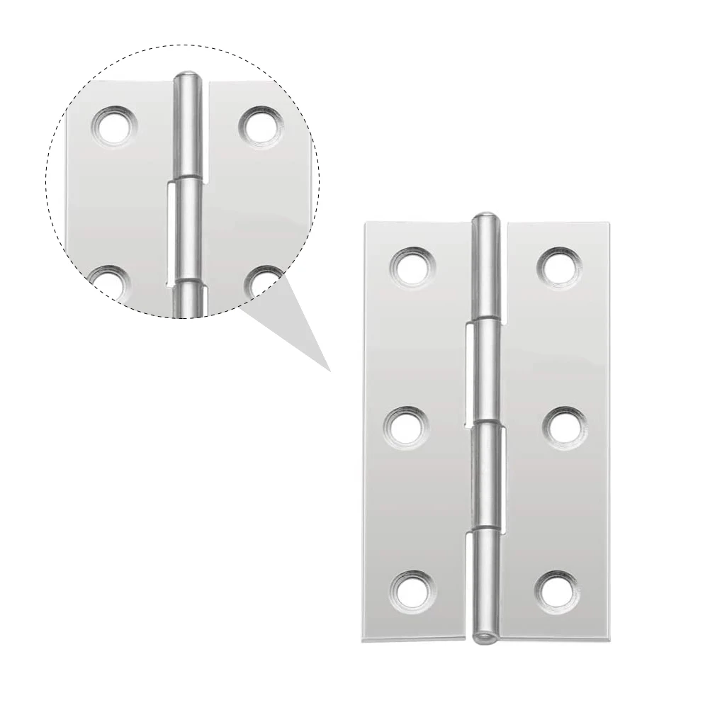 

20pcs Stainless Steel Hinges Heavy Duty Cabinet Hinge niture Hinge Silent Durable Cupboard Hinges For Wardrobe Bookcase Shoe