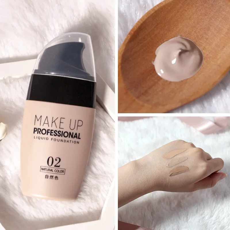 Face Foundation Cream Waterproof Long-lasting Concealer Liquid  Makeup Matte Base Professional Make Up Cosmetics