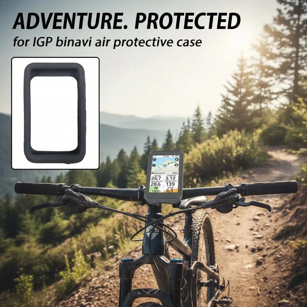 For IGP BinaVi Air Bicycle Wireless Code Table Silicone Protective Cover High-Definition Screen Film for Enhanced Protection