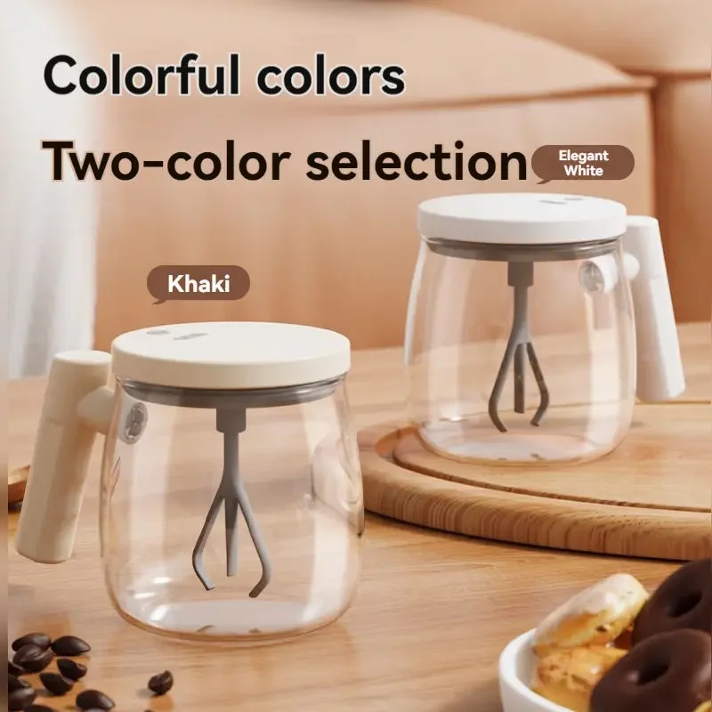 Automatic Stirring Cup Hot-sale High Quality Electric Coffee Cup Good-looking Milkshake Protein Powder Stirring Cup Glass Warm C