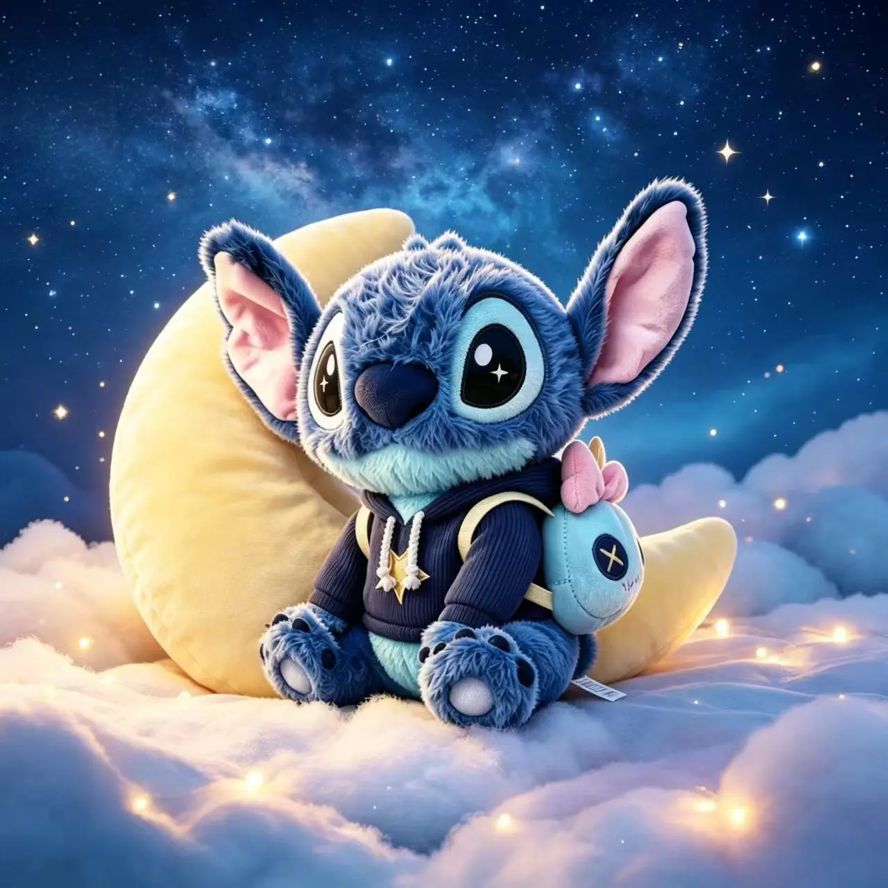 New Stitch doll Stitch series No. 12 Stitch sitting doll popular cute doll, suitable for surprise gifts