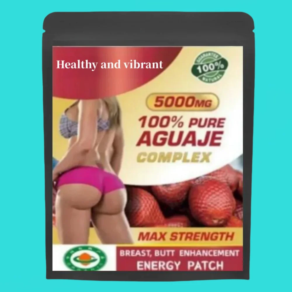 Bigger Breast & Buttocks And Hips Enlargement Pure Aguaje Complex Energy Patch, Maka,pueraria Mirifica Extract 5000 Mg