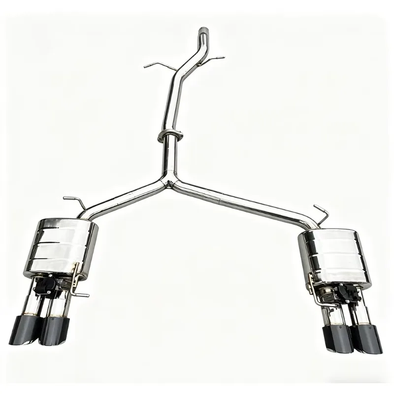 Racing Car Valvetronic Exhaust System for  A4 A5 B8 B9 B8.5 2.0T Tuning Catback Exhaust Pipes 304 Stainless Steel Good Sound