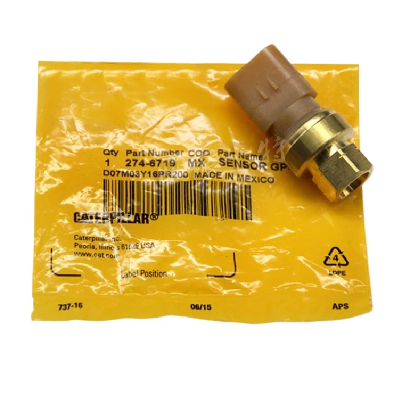 Excavator Accessories Factory For Caterpillar cat e325D e329D e330D e336D Oil Pressure Sensor 2746719