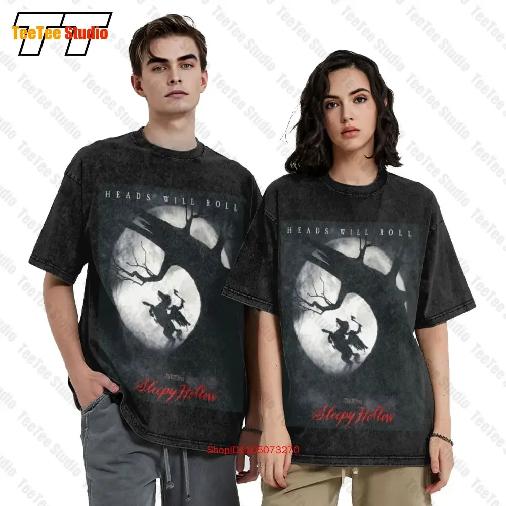 Sleepy Hollow Movie Cult Horseman Horror Vintage Oversized T-Shirt D7G9