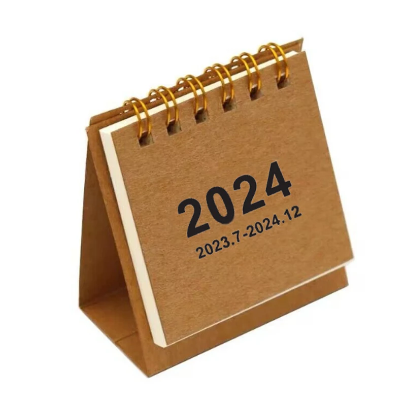 2023-2024 Mini-Bureaukalender Desktop Staande Flip-Kalender Voor Het Plannen Van Het Organiseren Van Dagelijkse Schema Kantoorschoolbenodigdheden