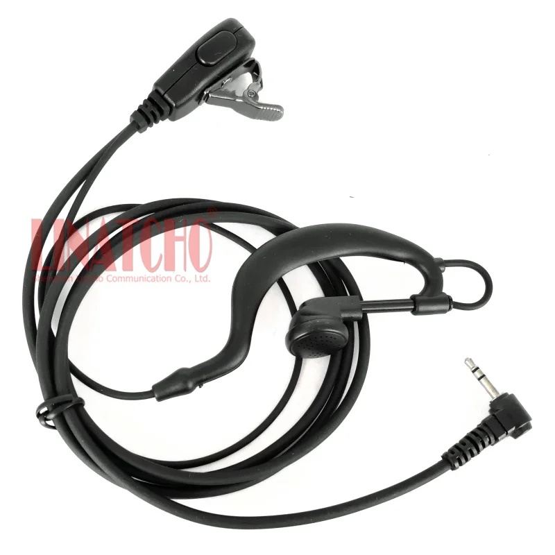 

PTT Function Mic Clip Ear Hook 2.5MM Earphone for Two Way Radio T6500 T6510 T6550 T6512 T6200C