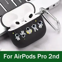 Astronaut Ruimte Case Voor Airpods Pro 2 Usb C 2023 Hoes Voor Airpods Pro 2 3 Capa Soft Tpu Funda Voor Airpods 3 3rd Pro 2e Shell