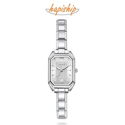 Hapiship 2024 Fashion Women's Stainless Steel Unique Shiny Watch Bracelet for Party Friend Wife Birthday DIY Jewelry Gift G018