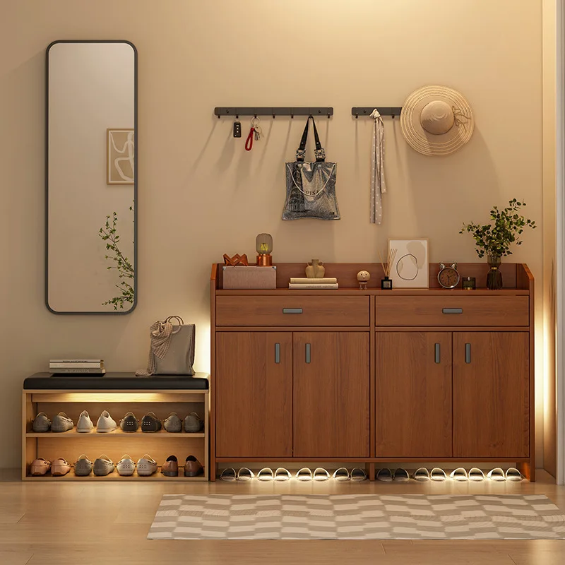 Home Entrance Shoe Cabinet Home Entrance Simple Balcony Large Capacity Storage Cabinet Economical Small Apartment Shoe Rack
