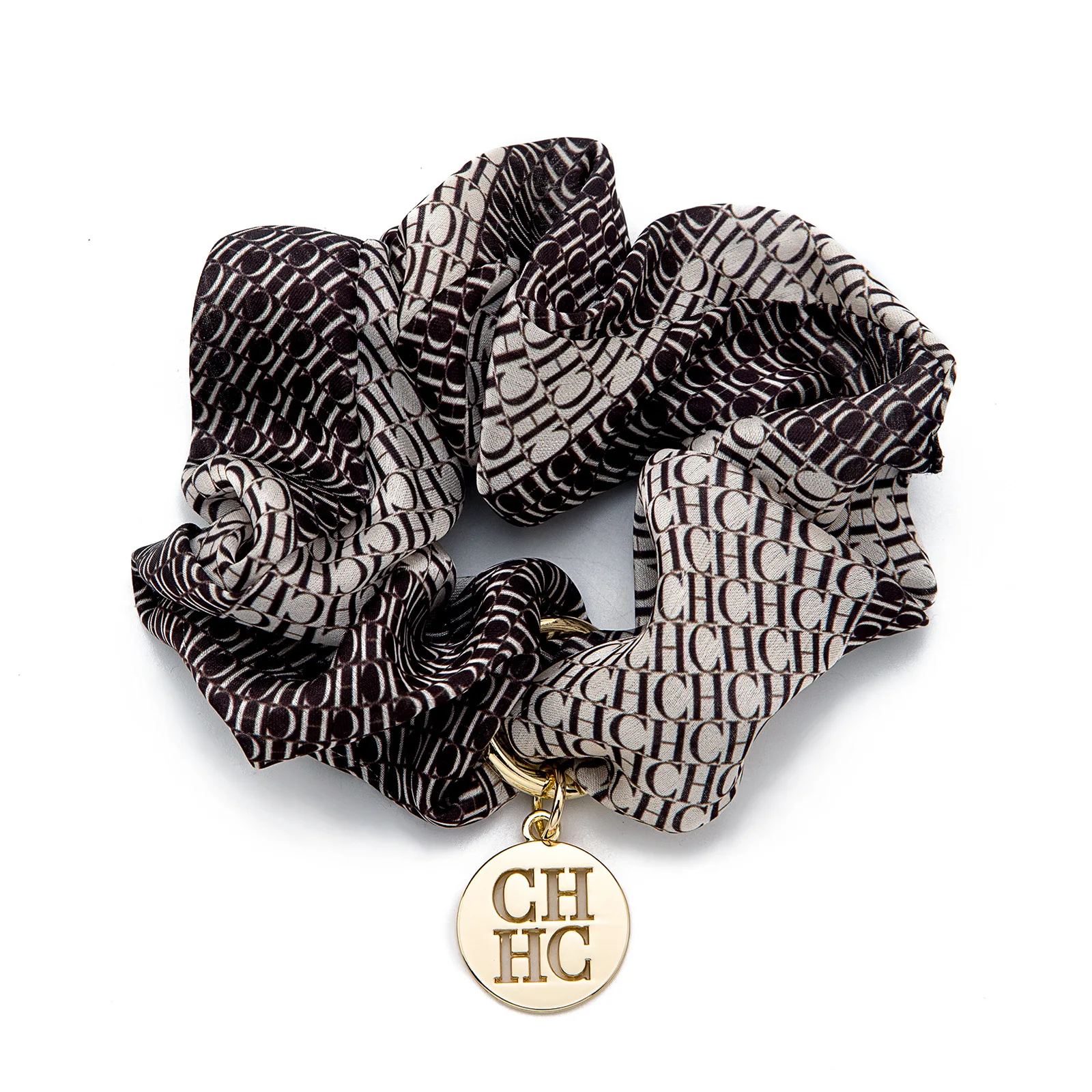CHCH Women Luxurious Letter Print Hair Scrunchies High Elastic Simple Temperament Rope Band Hair Tie Fashionable Accessories
