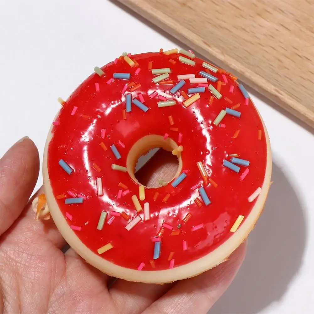 Künstliches Donut-Modell, Lebensmittelfotografie, Dekoration, 6,2 cm, Squeeze-Simulation, Kuchen, Donut-Kegel, Simulations-Donuts