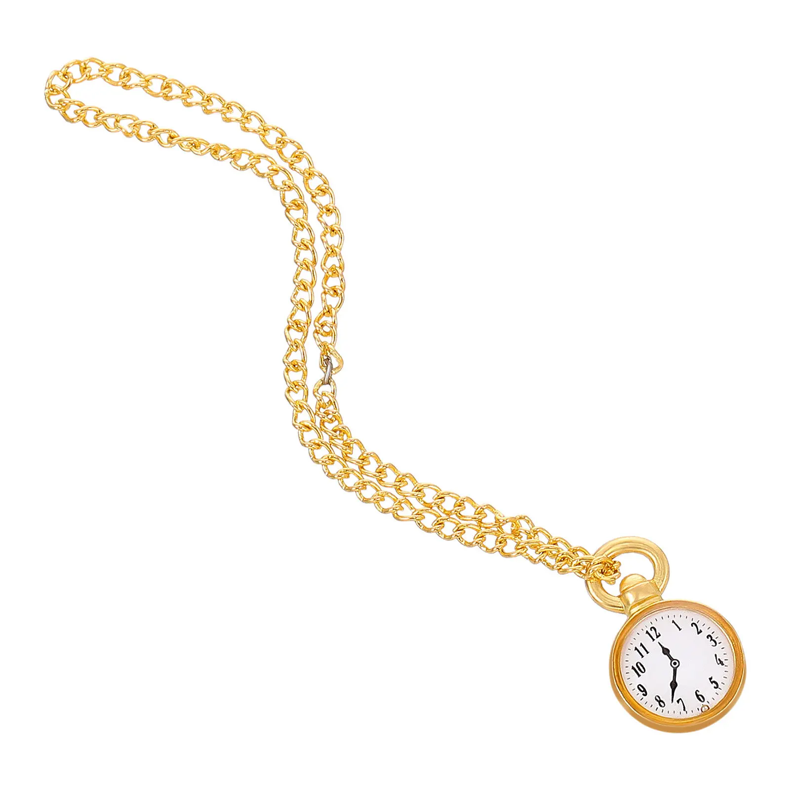 Mini Vintage Pocket Watch Nostalgic Hanging Small Alloy Simulation Tiny House Accessory Exquisite Miniature Pocket Watch